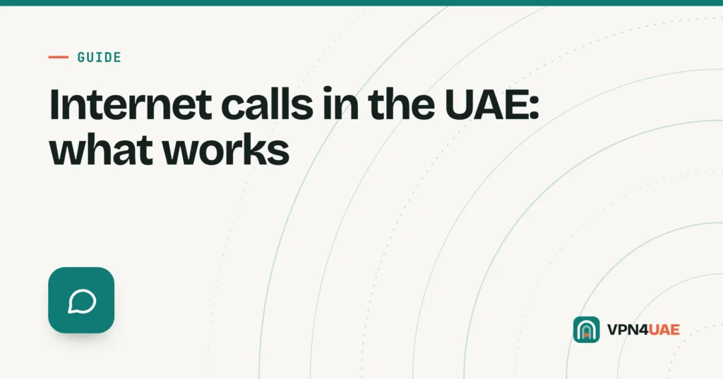 Guide cover: internet calling apps in the UAE